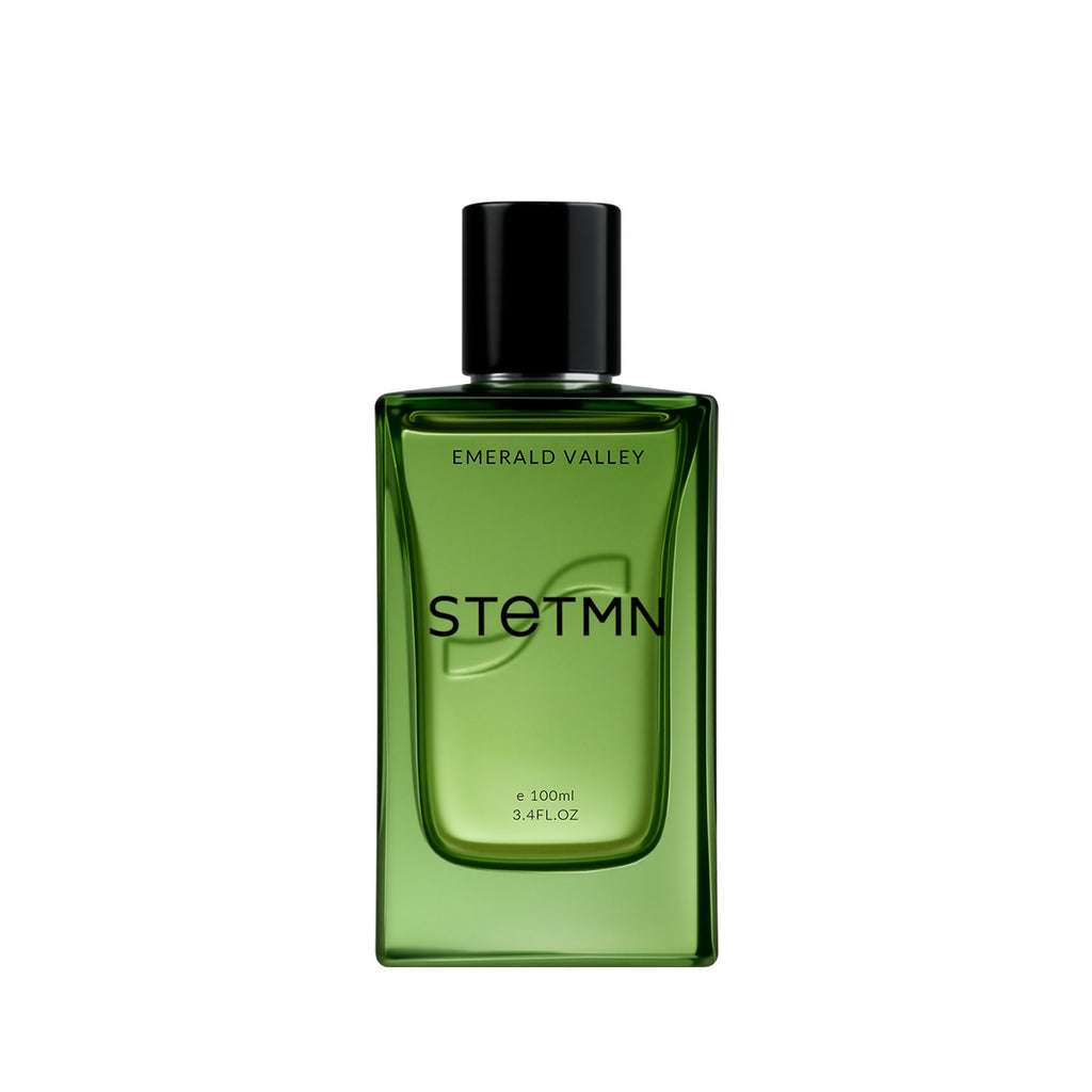 Emerald Valley EDT bottle and sample image by STETMN London